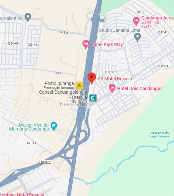 mapa de Localização do hotel